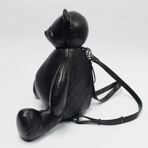 Teddy Bear Leather Design Backpack image 4