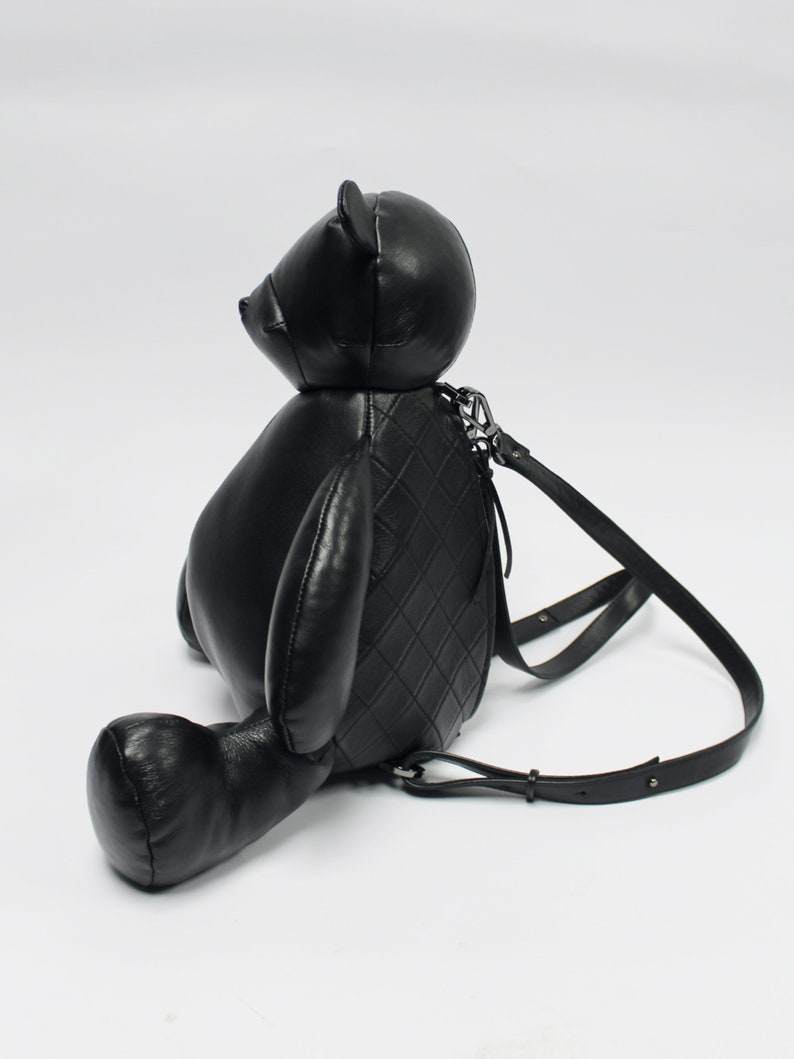 Teddy Bear Leather Design Backpack image 4