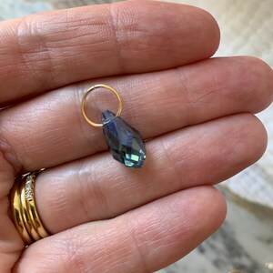 Blue Crystal Glass Charm