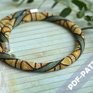 Bead crochet rope pattern Seed beads beaded necklace