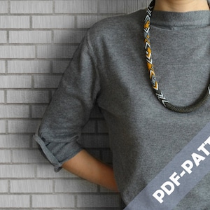 Bead crochet rope necklace pattern Contemporary beading pattern Crochet with beads necklace pattern Jewelry making  Chudibeads Pattern