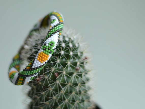 Bead Crochet Bracelet Pattern Beaded Rope Pattern Floral Print Bracelet Seed  Beads Diy 