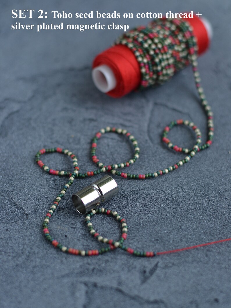 Bead Crochet Bracelet KIT Bead Crochet Tartan Pattern Etsy