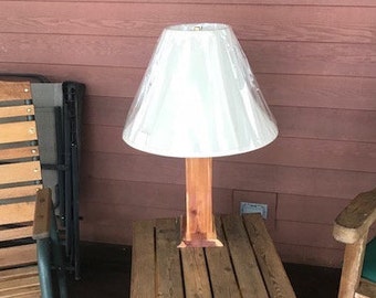 Rustic Wood Lamp