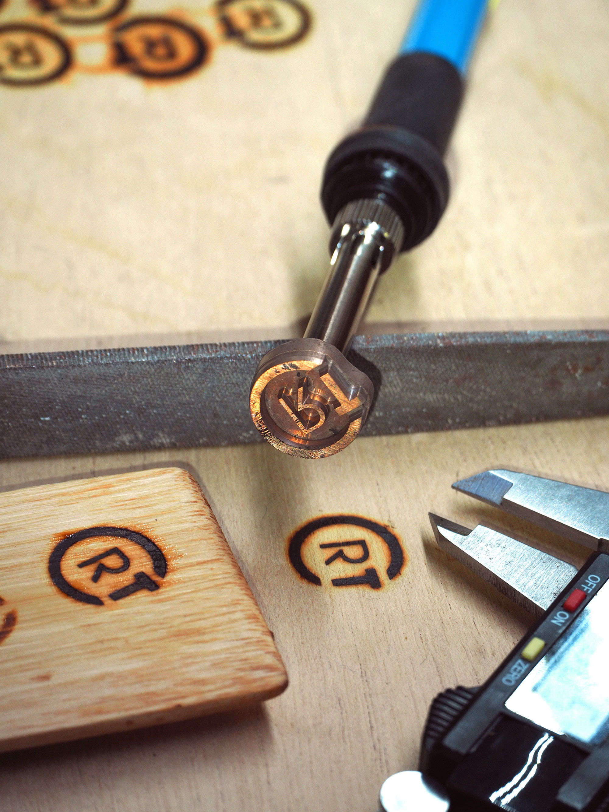 Custom branding iron for woodworking projects
