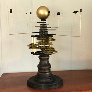 Orrery Grand Solar System Model Astronomy Planetarium Educational Astronomical Classroom Functional Gears Globe Planet Moon Teaching Map