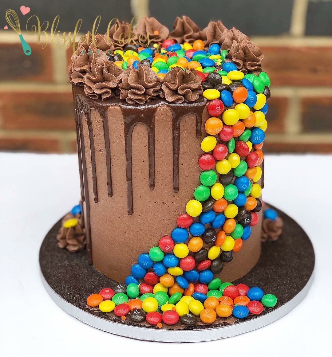 Chocolate Fudge Cake With M M S London Only Free Etsy