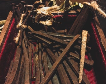 Antique Coffin nails