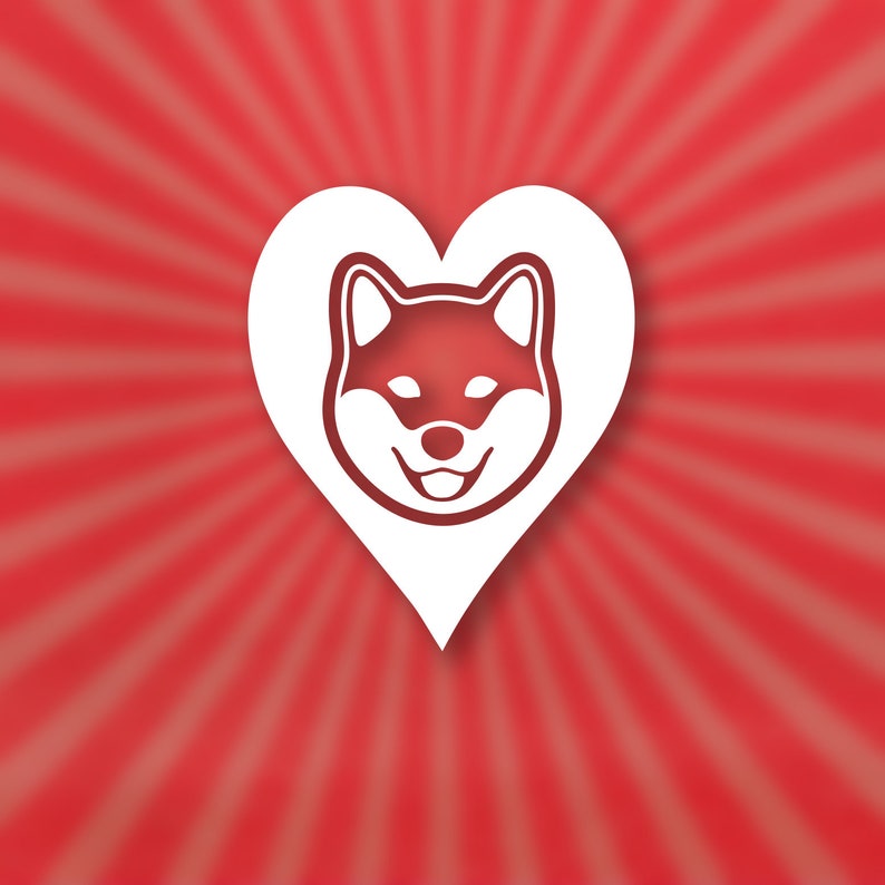 Shiba Inu Love Decal