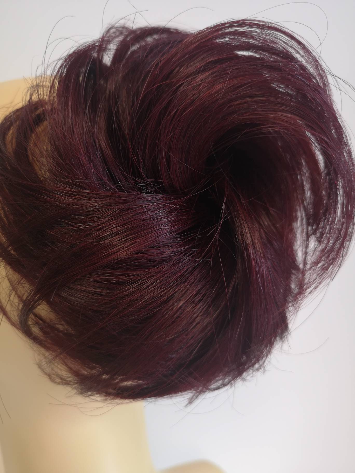 human hair scrunchie