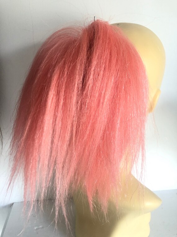 Afro Yaki Human Hair Scrunchie in Salmon Pink 6/24 -  Canada