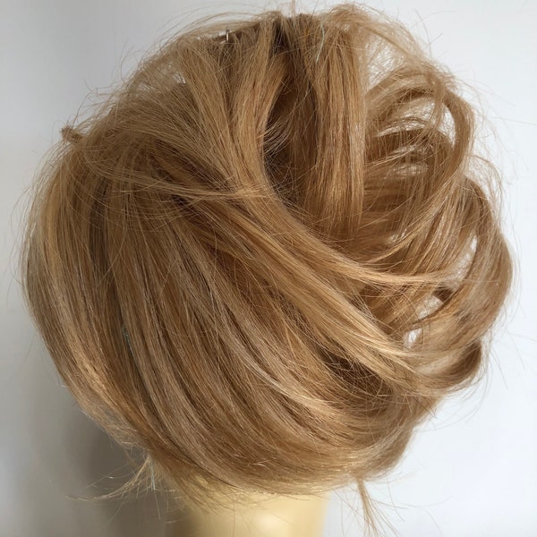 Deluxe 100% Human hair scrunchie extension (27) golden blonde (5/67)