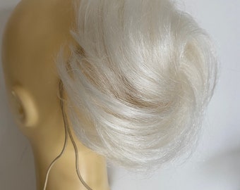 blonde wig bun