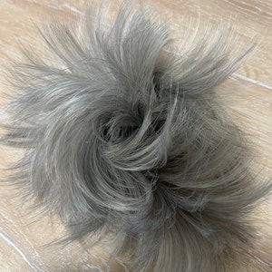 Silver/grey Comb on 2 style ponytail extension on wire and comb  in silver grey (16/49)