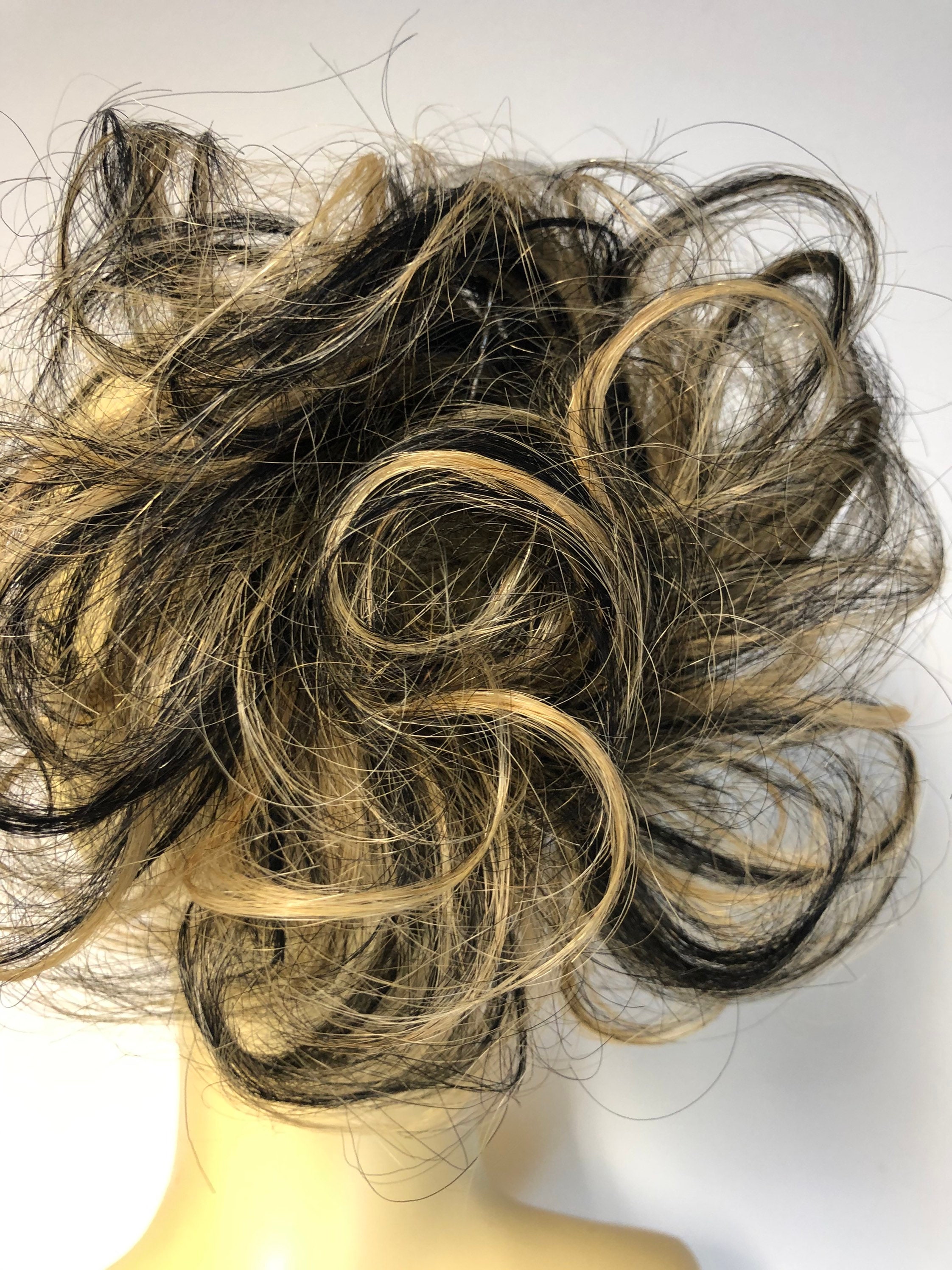 1B/27 Afro Course 100 Human Hair Scrunchie Extension Ponytail Etsy