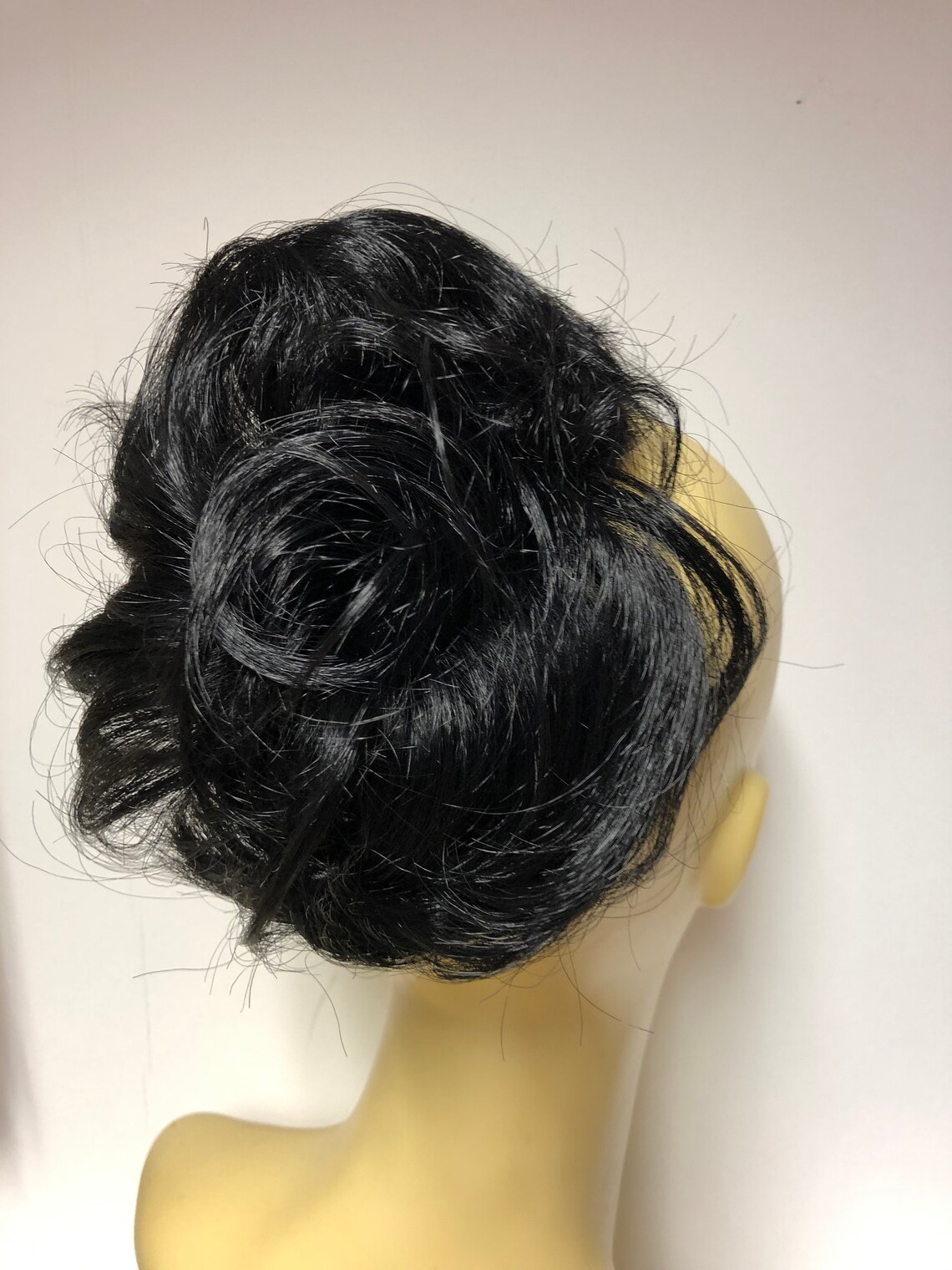 Black Synthetic Scrunchie Ponytail Hairpiece 24/4 - Etsy