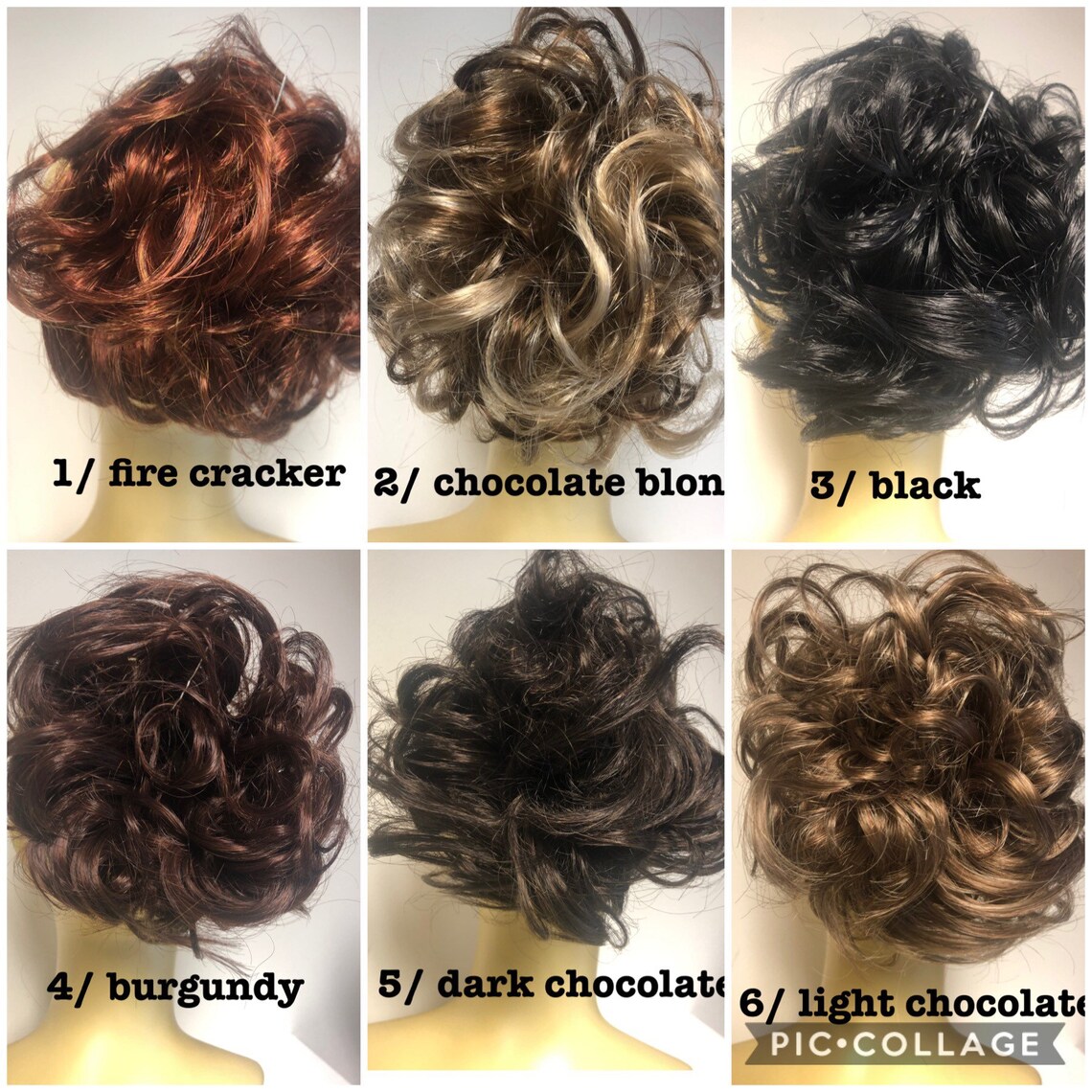 Synthetic Hair Scrunchie Extensions Ponytail up Do 3 - Etsy