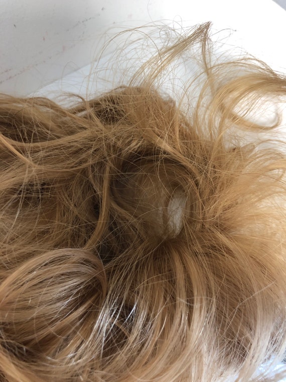 MAKEUP Largy Scrunchie Gold - Elastico capelli, in seta naturale, dorato,  Largy