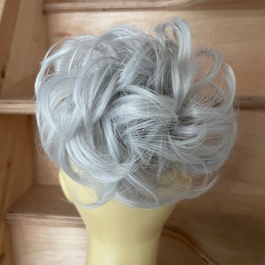 Lovely silver Meduim  Hair scrunchies (14/25)
