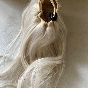 Ash Blonde Hair Scrunchie Extension: Ponytail Bun image 10