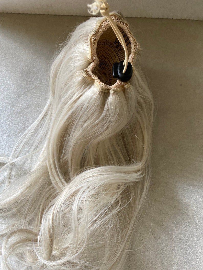Ash Blonde Hair Scrunchie Extension: Ponytail Bun image 10