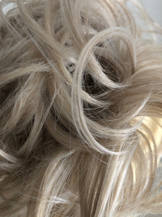 George Eliot robot geest Zilver blond blond haar scrunchie extensie paardenstaart | Etsy