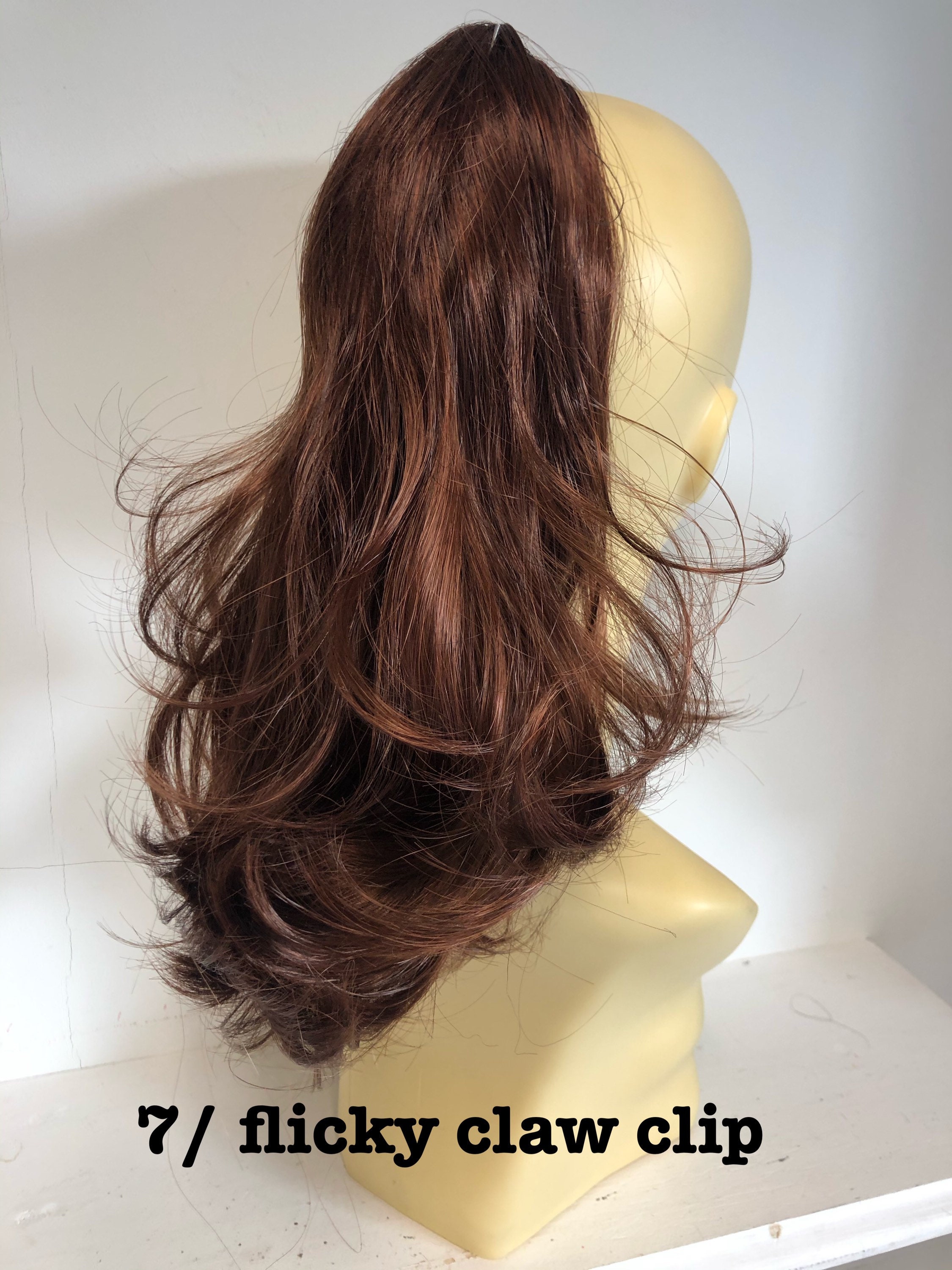 Chestnut Brown Hairpieces in Different Styles Clip in / Etsy