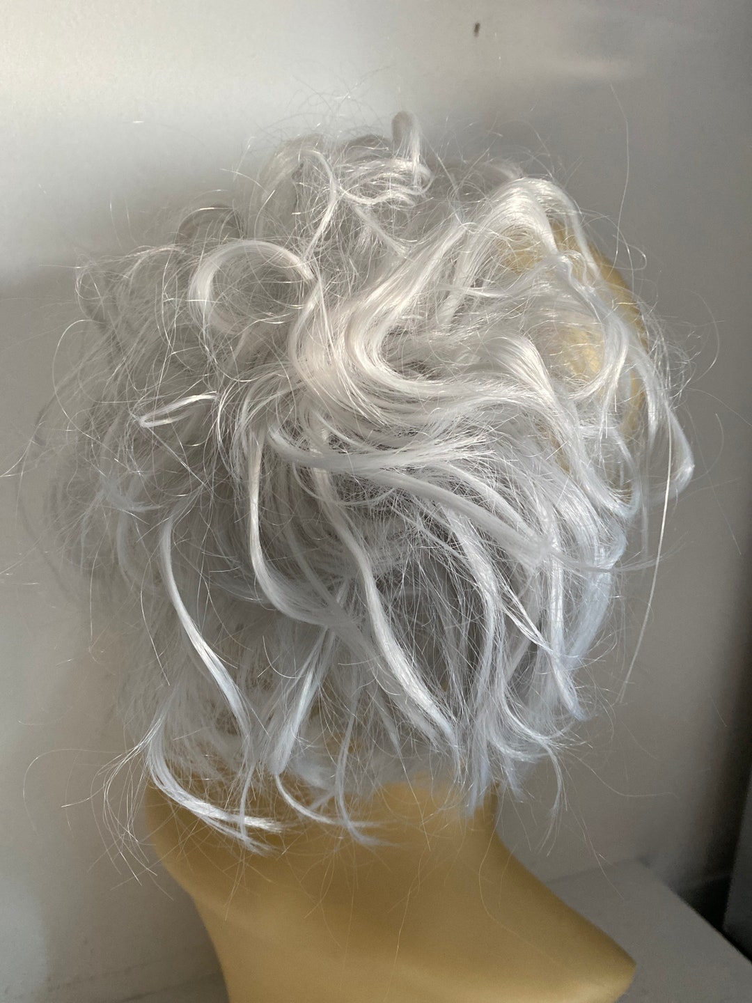 Silver Grey Very Messy Hair Scrunchies Synthetic Hairpieces 14/27 Etsy