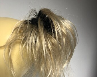 human hair scrunchie