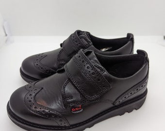 Kickers Kick Low Black Leather Back To School Shoes in Women's Size 3-8 Kickers Kick Low Black Leather Back To School Shoes in Women's Size 3-8