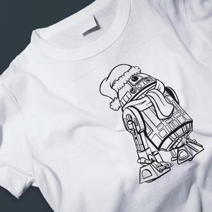 R2D2 Christmas: SVG PNG, Files for Cricut cutting print Instant Digital Download Clipart