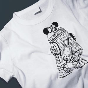R2D2 Goes to Disney: SVG PNG Cricut Clipart (Digital Download)