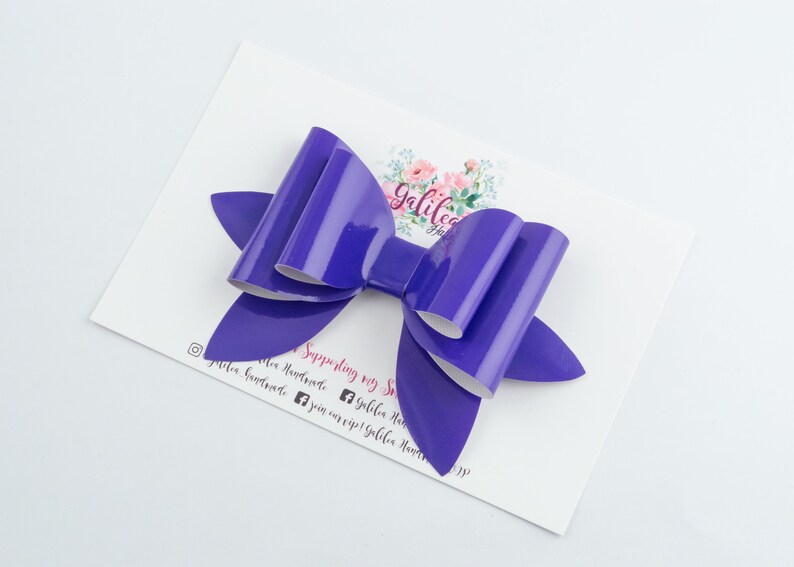 Chunky Glitter Special Occasion Glossy Vinyl XL Bow