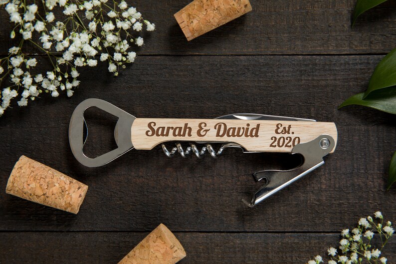 50 Bottle Openers Wedding Party Favor Corkscrew Wine Beer Etsy