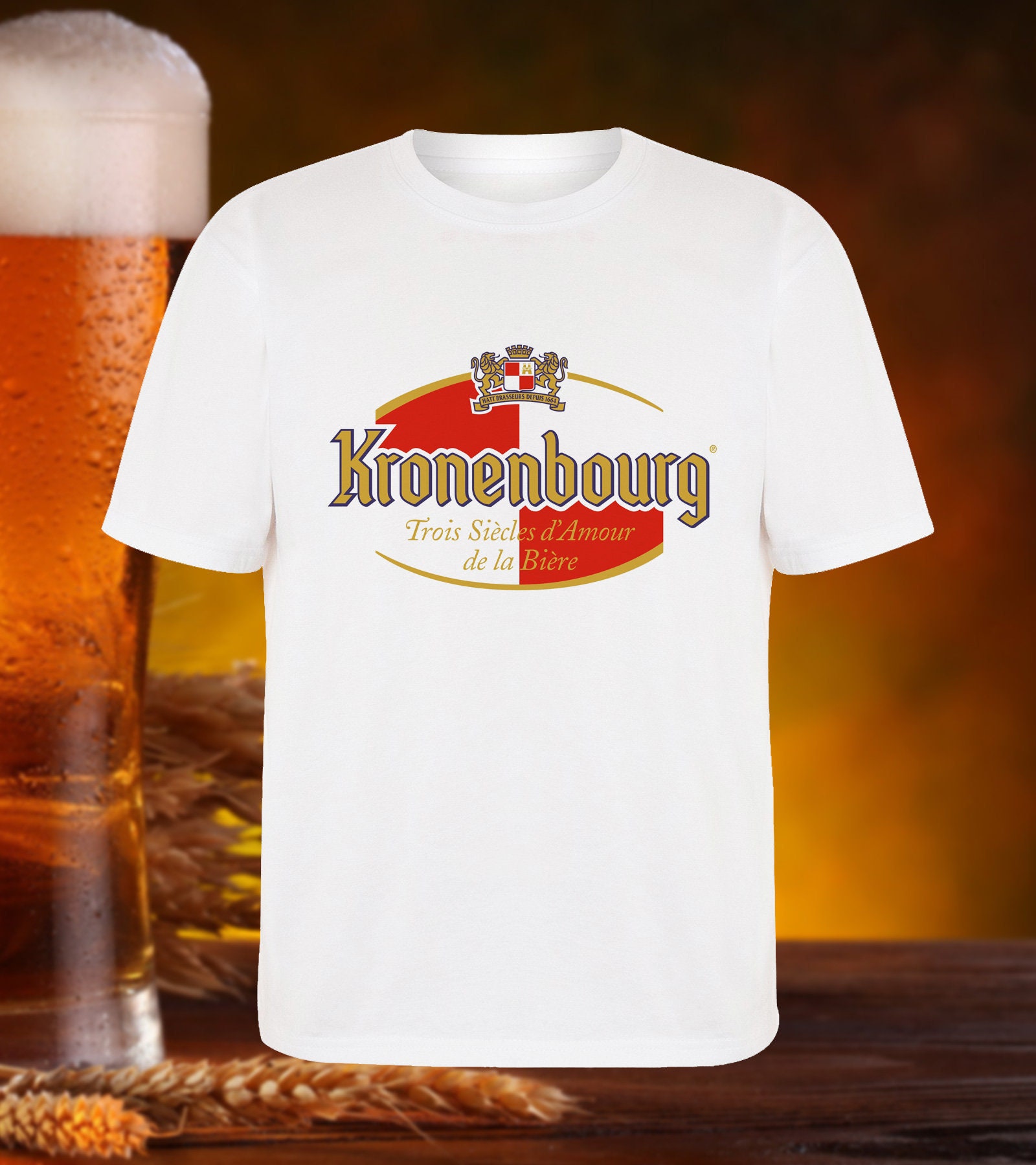 KRONENBOURG BEER T Shirt by Beer Hatt Brasseurs Depuis Etsy