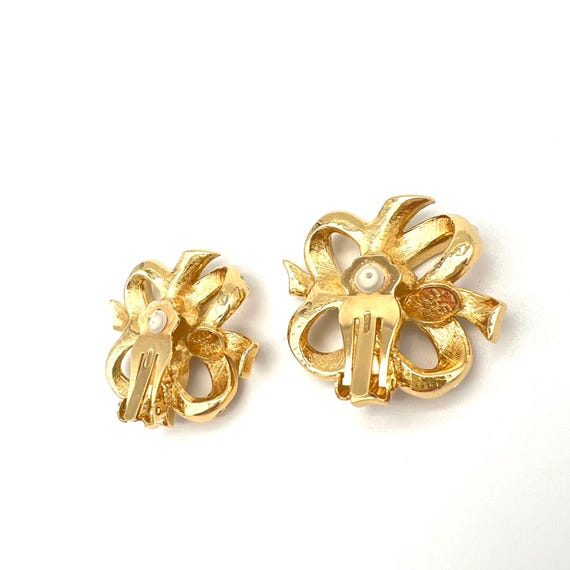 Kenneth Jay Lane Lustrous Bow for Avon signed Rhi… - image 4