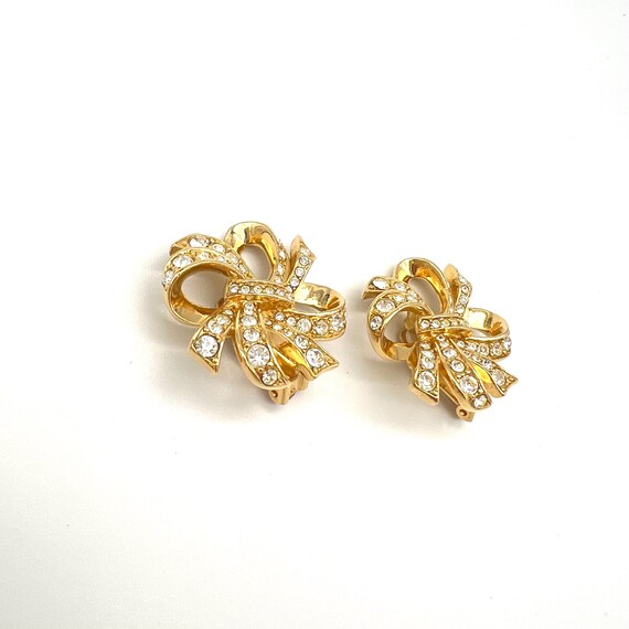 Kenneth Jay Lane Lustrous Bow for Avon signed Rhi… - image 6