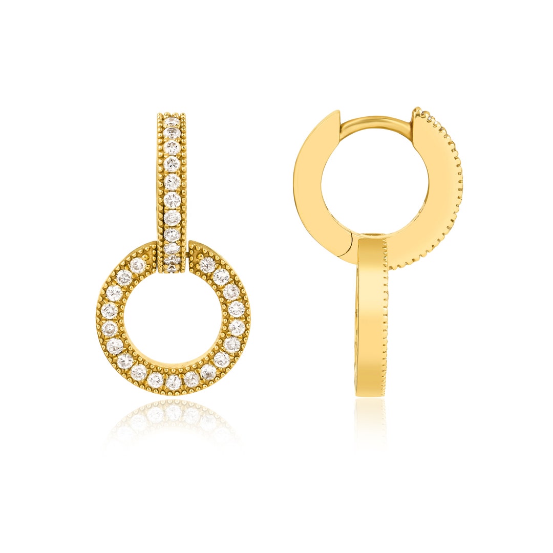 ★MIDNIGHT MOMENT.★ [Exclusive] love holiday earring Cascade earrings with rhinestones, black | Weekend Max Mara