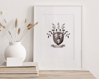Kennedy Coat of Arms (Watercolour Style) Family Crest - Made in Ireland