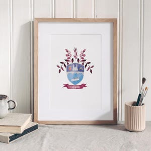 Westmeath GAA Crest - Made in Ireland - Irish Design - Fine Art Print - Gaelic Football - Hurling