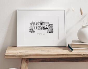Beech Hill Venue Sketch Print | Personalised Wedding Gift | Made in Ireland