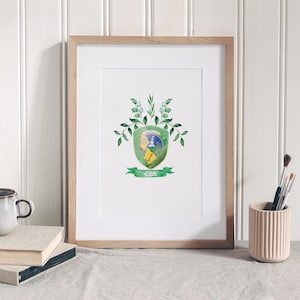 Leitrim GAA Crest - Made in Ireland - Irish Design - Fine Art Print - Gaelic Football - Hurling