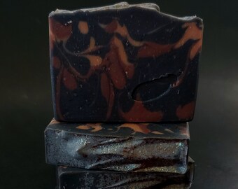 Black Dragon Artisan Soap, Handmade Gift for Gamers