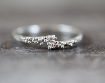 Clusters Silver Ring