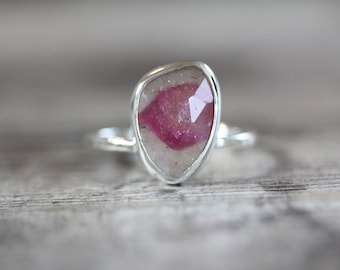 Watermelon Tourmaline ring