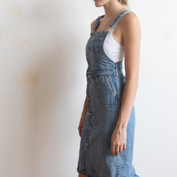 Robe salopette en jean vintage des années 90