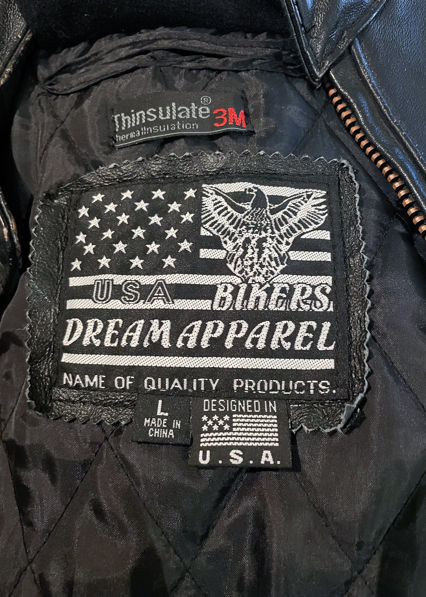 Vintage 90's Black Leather Biker Jacket - Etsy