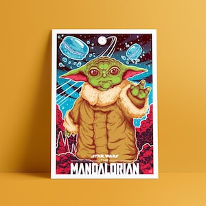 GROGU - Stampa A4 - Edizione limitata - Collezione Star Wars