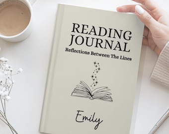 Journal personnalisé pour les amoureux des livres, cadeau club de lecture, nom personnalisé, journal de lecture pour les amateurs de lecture, cadeau livresque pour ses lectrices de carnet rigide