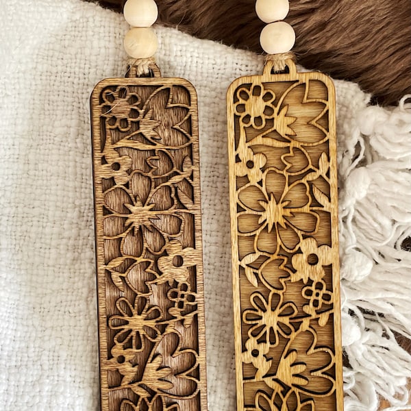 Floral Bookmark | Wooden Bookmark | Book Lover Gift | Flower Bookmark | Unique | Aesthetic | Bookmark | Mothers Day Gift | Gift For Mom